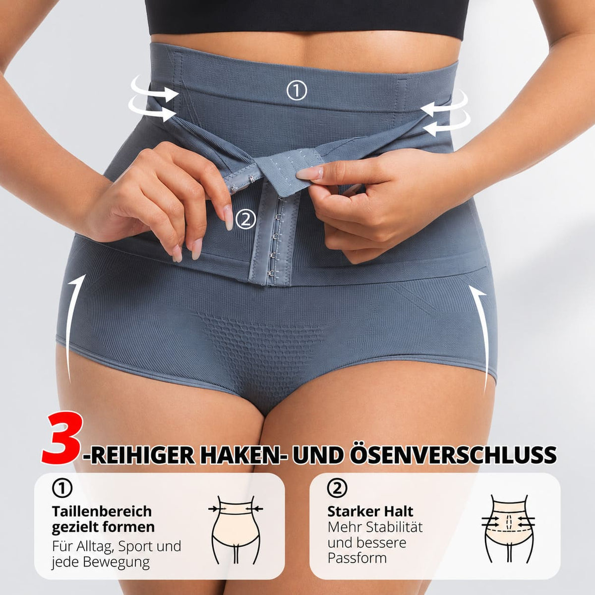 Nahtloser Damen-Shapewear Formslip mit Hohem Bund – Stark Formende Bauchweg-Unterwäsche mit Taillen- und Po-Kompression