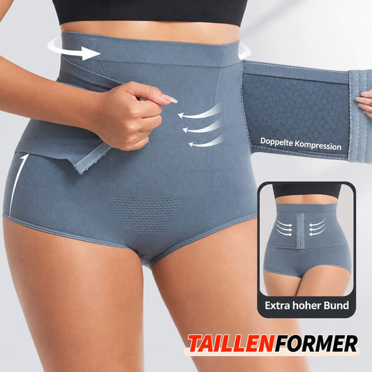 Nahtloser Damen-Shapewear Formslip mit Hohem Bund – Stark Formende Bauchweg-Unterwäsche mit Taillen- und Po-Kompression
