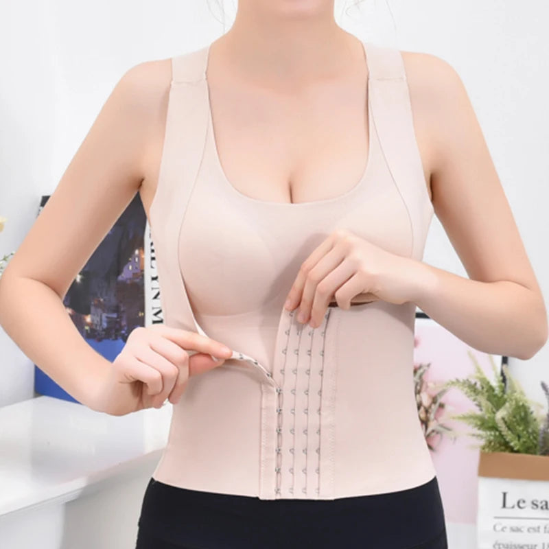 3-in-1 Waist Trainer BH Shapewear für Damen mit Bauchkontrolle Figurformung und Täglichem Komfort