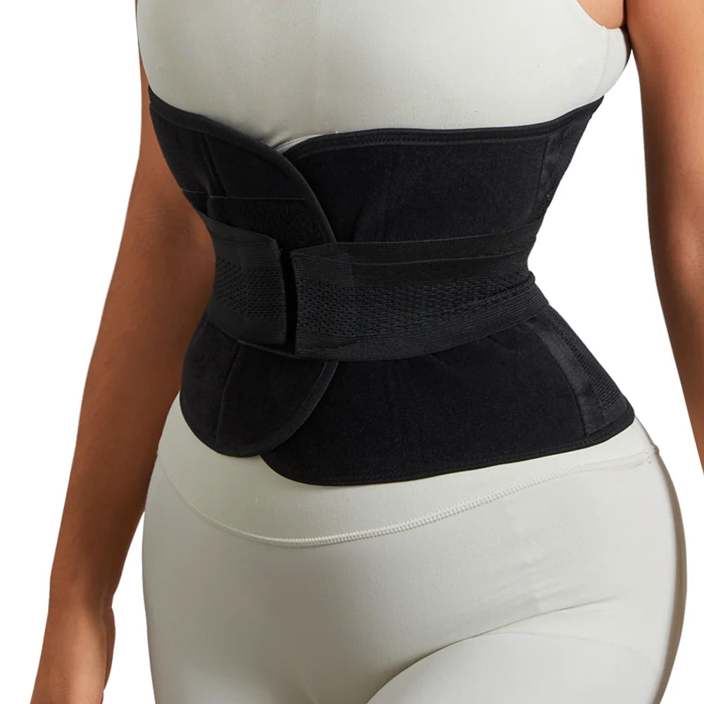 Verstellbarer Damen-Shapewear Taillenformer – Bauchweg-Formgürtel mit Hohem Bund und Wickelverschluss für eine Definierte Silhouette