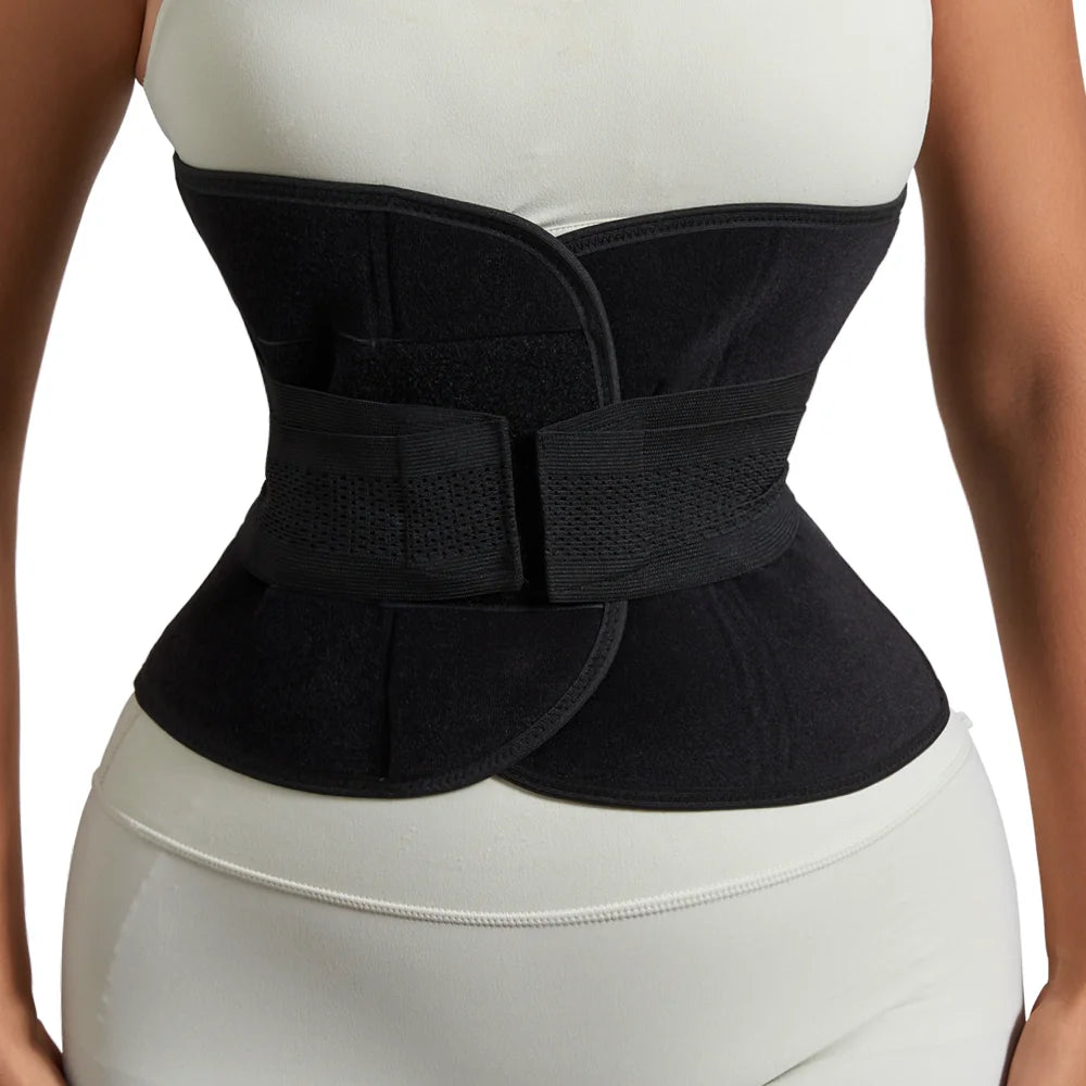 Verstellbarer Damen-Shapewear Taillenformer – Bauchweg-Formgürtel mit Hohem Bund und Wickelverschluss für eine Definierte Silhouette