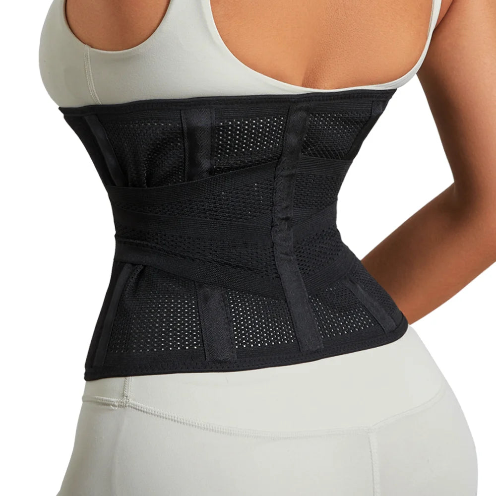 Verstellbarer Damen-Shapewear Taillenformer – Bauchweg-Formgürtel mit Hohem Bund und Wickelverschluss für eine Definierte Silhouette
