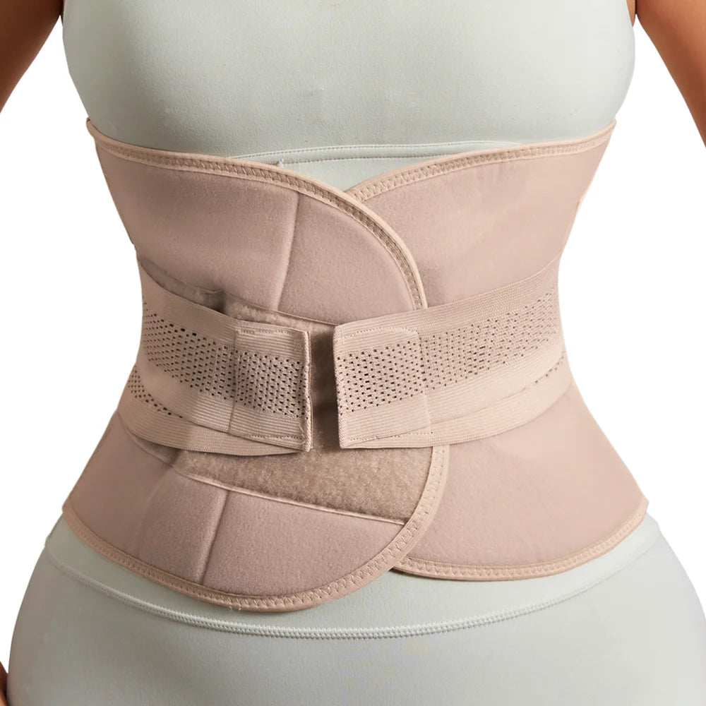 Verstellbarer Damen-Shapewear Taillenformer – Bauchweg-Formgürtel mit Hohem Bund und Wickelverschluss für eine Definierte Silhouette