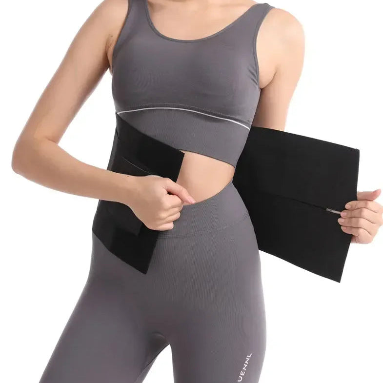 Dreifach Wickelbarer Damen-Shapewear Taillenformer im Leoparden-Design – Verstellbarer Bauchweg-Formgürtel mit Starker Kompression für eine Definierte Taille