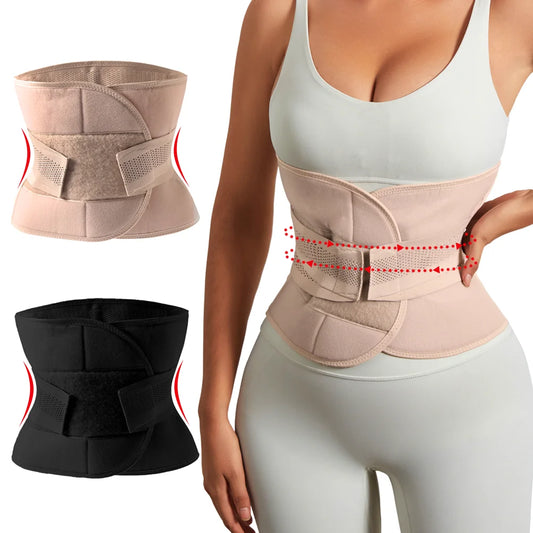 Verstellbarer Damen-Shapewear Taillenformer – Bauchweg-Formgürtel mit Hohem Bund und Wickelverschluss für eine Definierte Silhouette