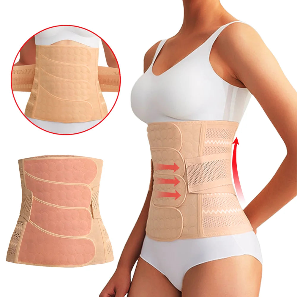 Damen Bauchkontrolle Waist Trainer Shapewear Gürtel Korsett für Figurformung und Bauchweg Effekt