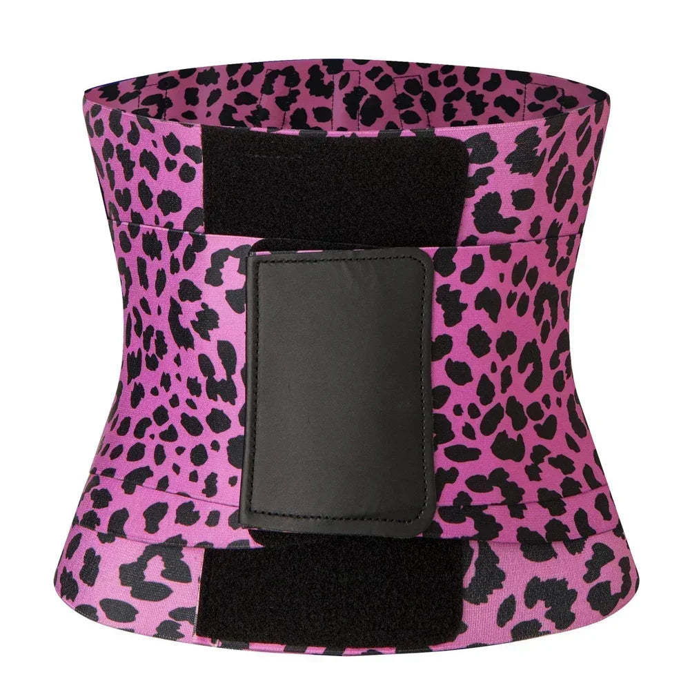 Dreifach Wickelbarer Damen-Shapewear Taillenformer im Leoparden-Design – Verstellbarer Bauchweg-Formgürtel mit Starker Kompression für eine Definierte Taille