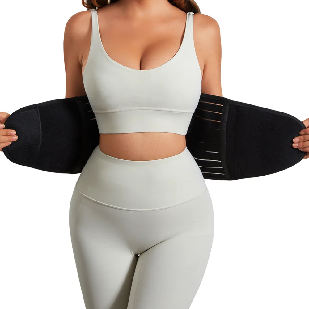 Verstellbarer Damen-Shapewear Taillenformer – Bauchweg-Formgürtel mit Hohem Bund und Wickelverschluss für eine Definierte Silhouette