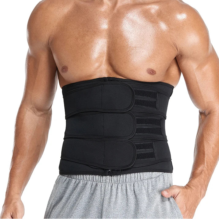 Herren Waist Trainer Kompressionsgürtel für Bauchformung Fitness Unterstützung und Figurformung