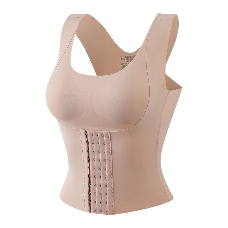 3-in-1 Waist Trainer BH Shapewear für Damen mit Bauchkontrolle Figurformung und Täglichem Komfort